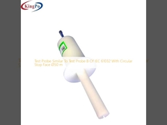 Problème d'essai similaire à la sonde d'essai B de la CEI 61032 avec face d'arrêt circulaire Ø50 m