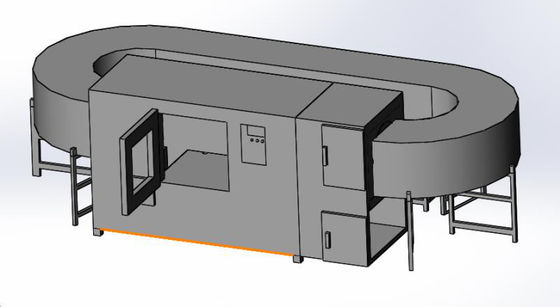 Chambre d'essai de poussière IEC 60529 GB2423.37 avec dimensions internes de 1000x1000x1000 et vitesse de flux d'air réglable de 18 m/s pour les tests de résistance à la poussière